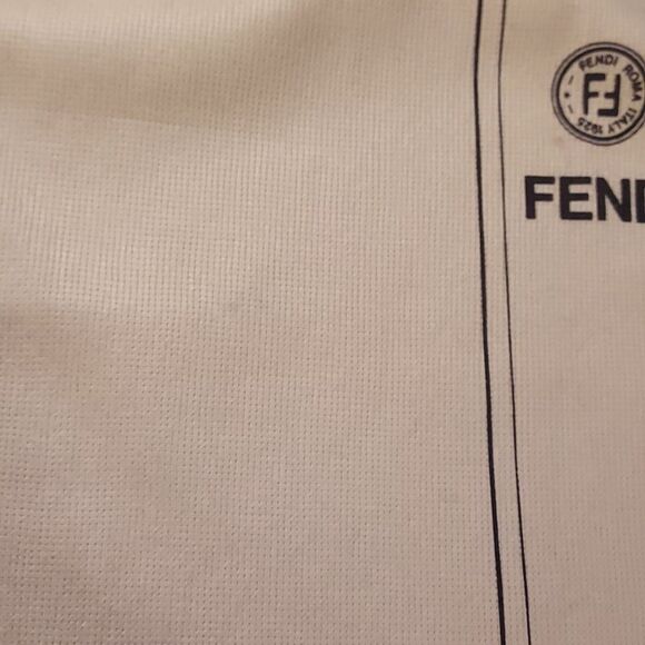 Fendi dust bag beige with drawstring closure Vintage dustbag storage bag travel - Picture 3 of 13